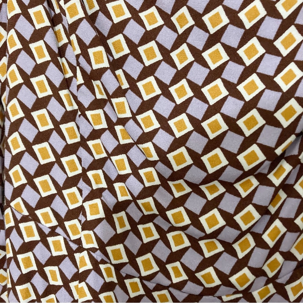 Reformation Hilda Midi Long Sleeve Dress Plaza Print Size 8 NWT - Picture 7 of 16